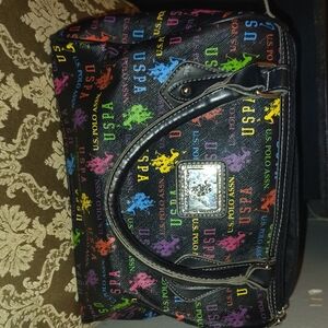 U.S. Polo Assn. Multicolor Logo Shoulder Bag